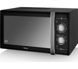 SWAN Retro SM22070BN Solo Microwave - Black